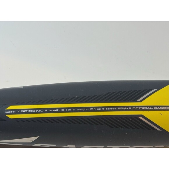 2018 Easton Ghost X YBB18GX10 2 5/8, 31/21, -10 Youth Baseball Bat - Picture 6 of 12